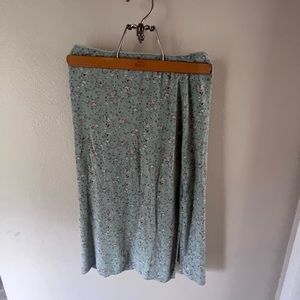 Floral calf length skirt